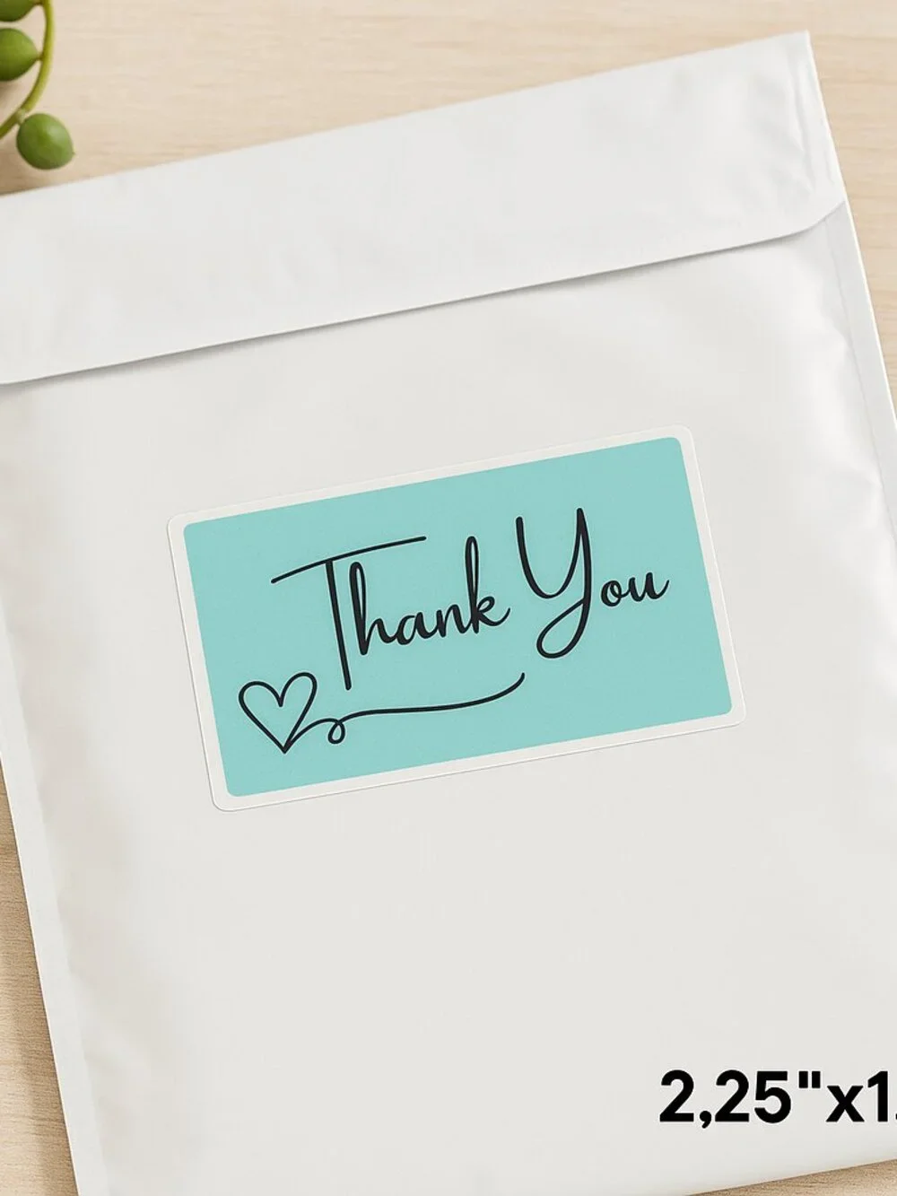 250 Thank You Sticker Pack Mulicolor Simple Small Business Packaging Stickers